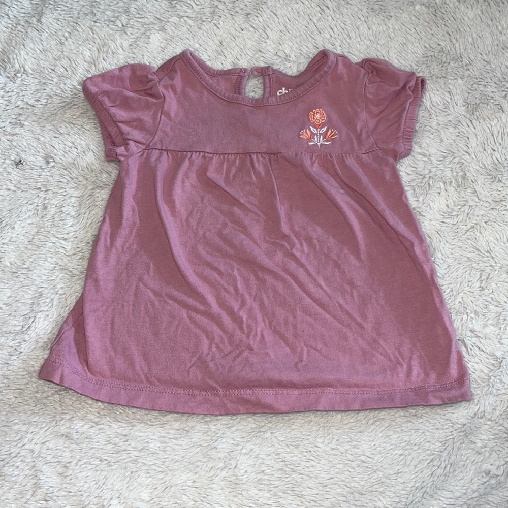 (3 for $10) carters purple short sleeve shirt